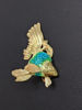 18k Gold Fish Brooch