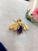 Amethyst Bumblebee Brooch