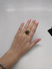 Antique Dark Green Jade Ring