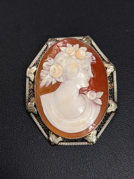 Art Deco Cameo Brooch and Pendant