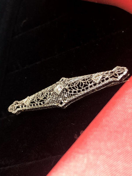 Art Deco Diamond Brooch