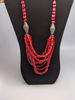 Beaded Coral Necklace