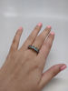 Blue Topaz and Diamond Ring