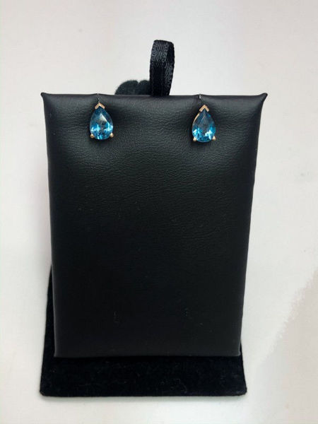 Blue Topaz Studs