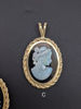 Vintage Opal Cameo Pendants