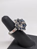 Vintage Sapphire Cluster Ring