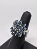 Vintage Sapphire Cluster Ring