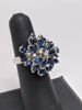 Vintage Sapphire Cluster Ring