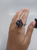 Vintage Sapphire Cluster Ring