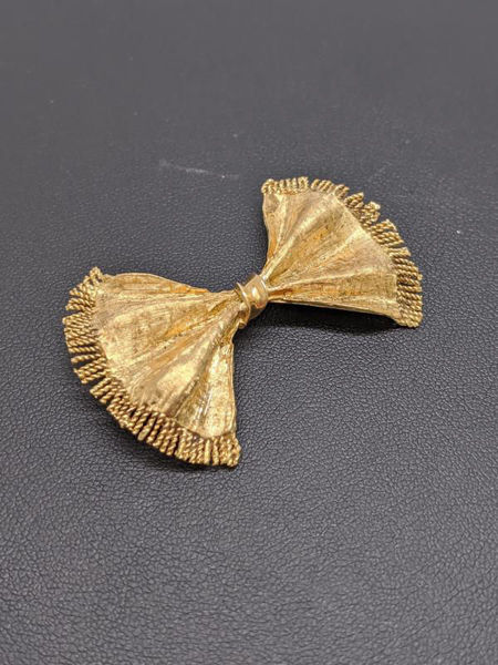 Vintage Gold Bow Brooch