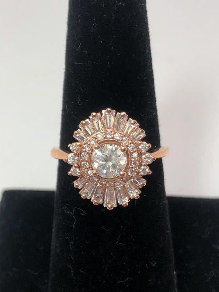 Vintage Inspired Baguette Ring