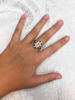 Picture of Diamond and Garnet Cluster Ring