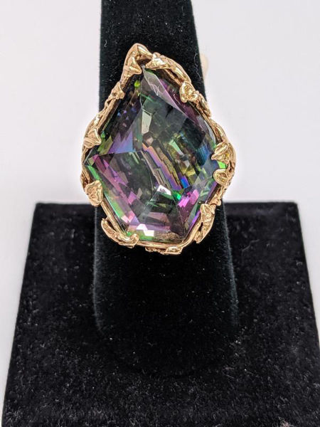 Vintage Mystic Topaz Ring