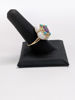Vintage Amethyst, Turquoise, and Jade Ring