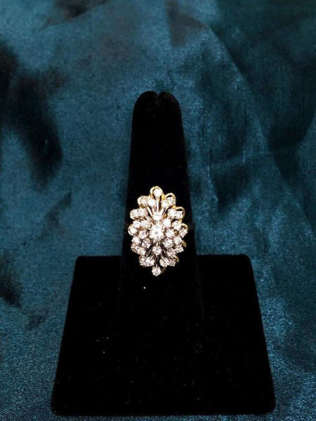 Vintage Diamond Cluster Ring