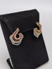 Two Tone Diamond Earrings