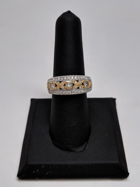 Two Tone Diamond Ring