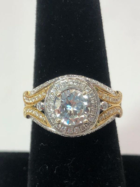 Two Tone Engagement Ring