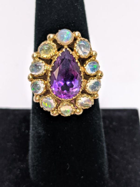 Victorian Amethyst and Opal Ring