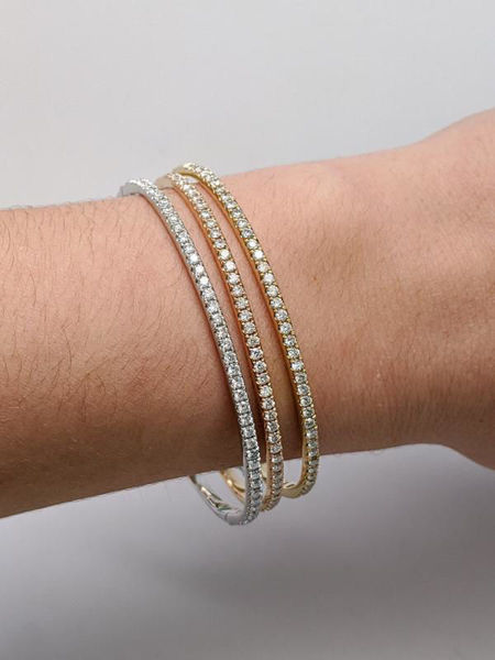 white gold bangle