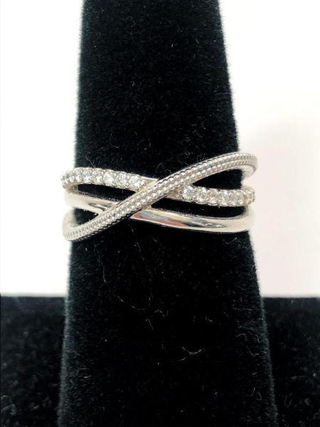 Diamond Bypass Ring