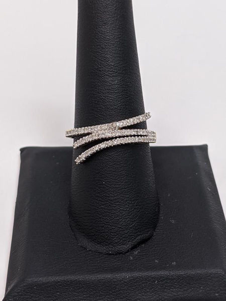 Diamond Bypass Ring