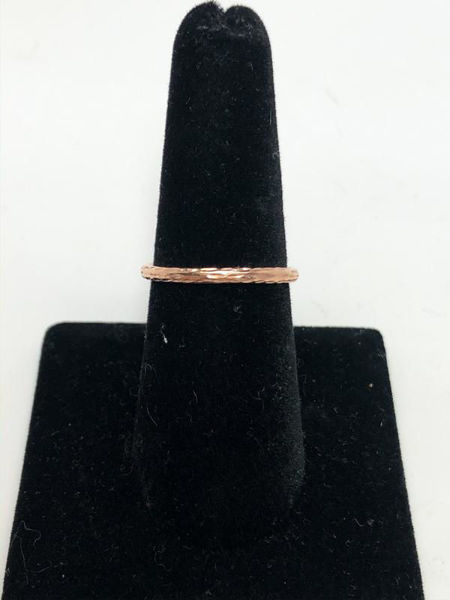 Textured Rose Gold Band