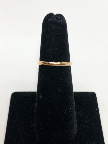 Textured Yellow Gold Band