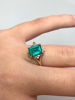 Picture of Emerald and Rose Gold Ring