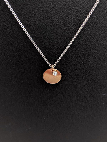 Picture of Engravable Two Tone Necklace