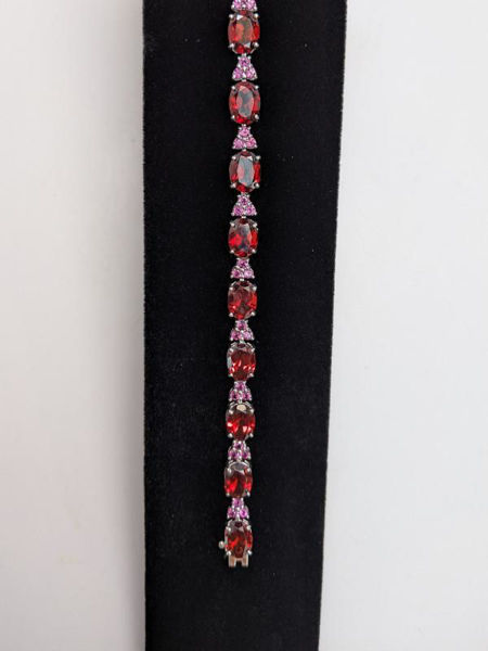 Picture of Garnet and Rhodolite Bracelet