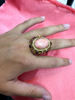 Picture of Gold and Coral Statement Ring