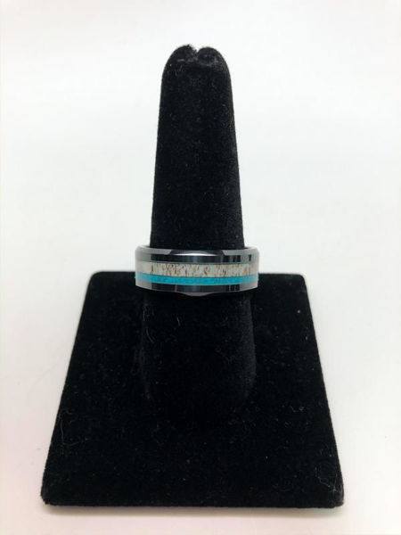 Turquoise and Antler Men's Band
