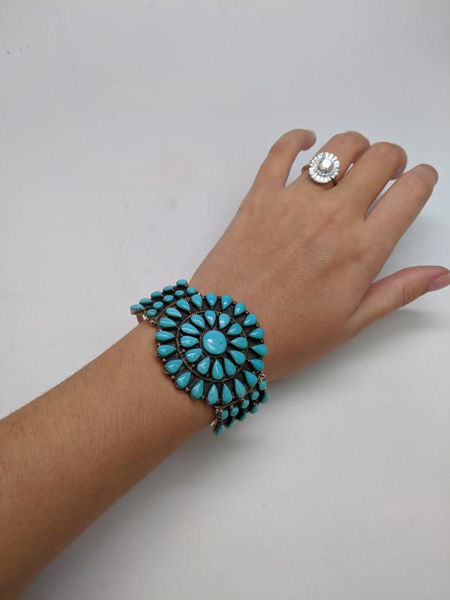 Signed Philippine Turquoise Cuff