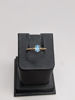 Solitaire Blue Topaz Ring