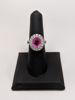 Pink Sapphire and Diamond Ring