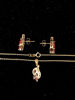 Ruby and Diamond Necklace/Earring Set