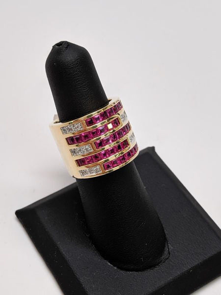 Ruby and Diamond Statement Ring