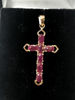 Ruby Cross Pendant