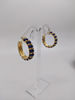Picture of Le Gi Lapis and Gold Hoop Earrings