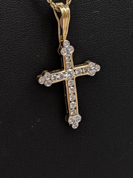 Picture of Men's Diamond Cross Necklace