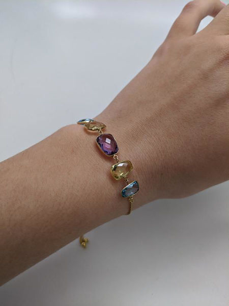 Picture of Multi-Gemstone Adjustable Bracelet