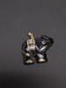 Picture of Onyx and Gold Elephant Pendant