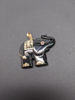 Picture of Onyx and Gold Elephant Pendant