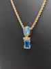 Picture of Opal and Blue Topaz Pendant