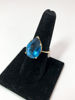 Picture of Pear Cut Blue Topaz Ring
