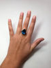 Picture of Pear Cut Blue Topaz Ring