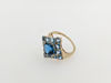 Picture of London Blue Topaz and Blue topaz 10kt Gold ring